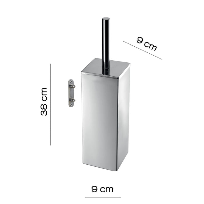 GEDY 44340313200 TESEO Escobillero De Pared Cromo