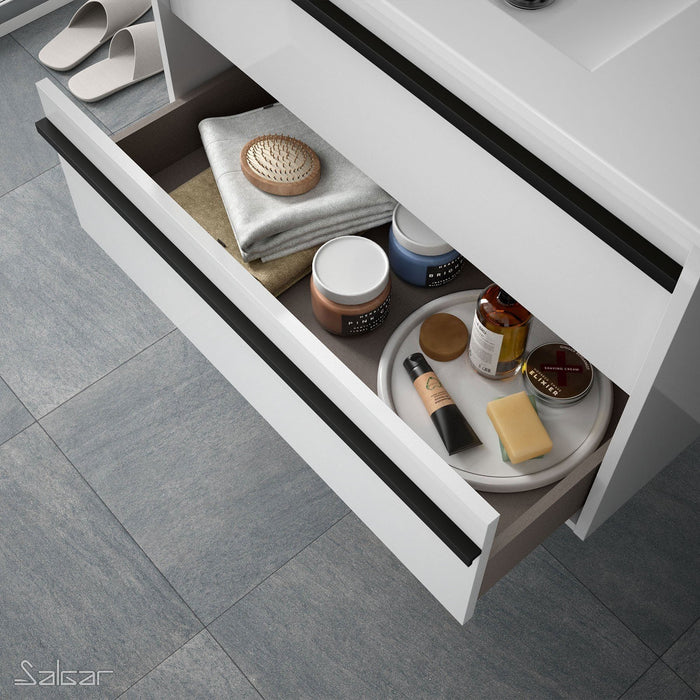 SALGAR ATTILA Conjunto Mueble de Baño Completo Blanco Mate