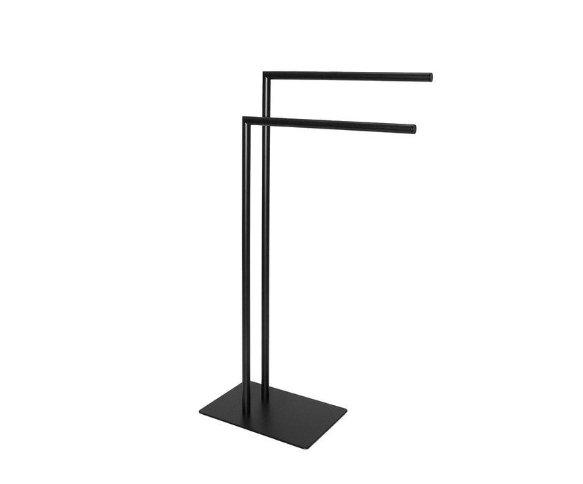 ANDREA HOUSE BA75001 Toallero Metal Negro 30x20x80 CM