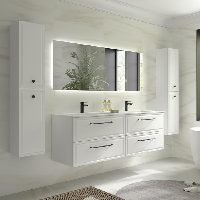 SALGAR 121805 RUNA Mueble+Lavabo VILNA 160cm Blanco Mate