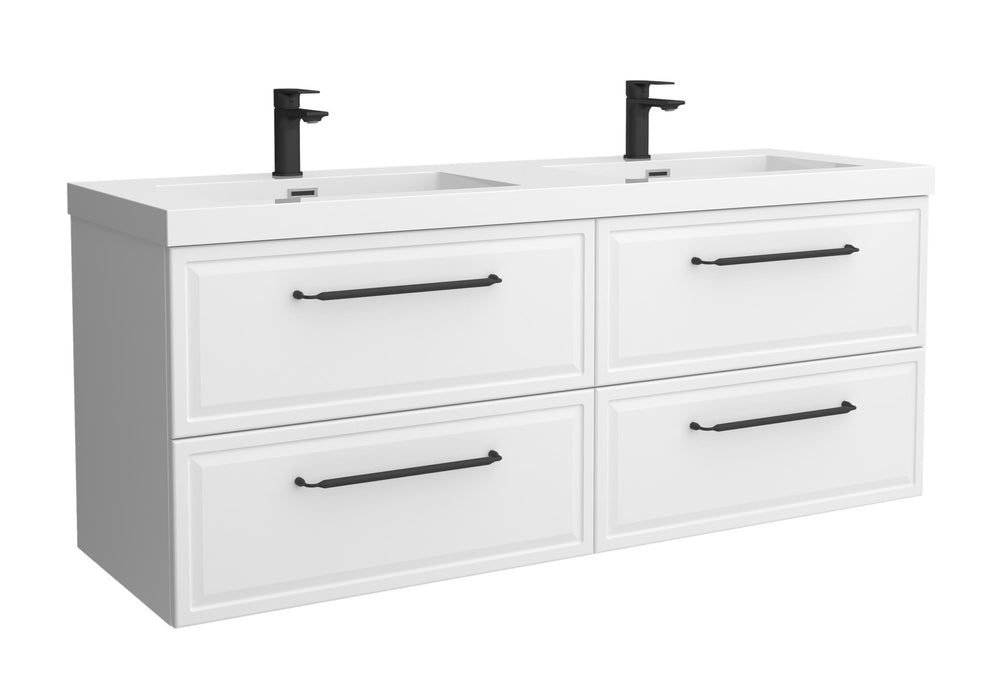 SALGAR 121801 RUNA Mueble+Lavabo TOSCANA 140cm Blanco Mate