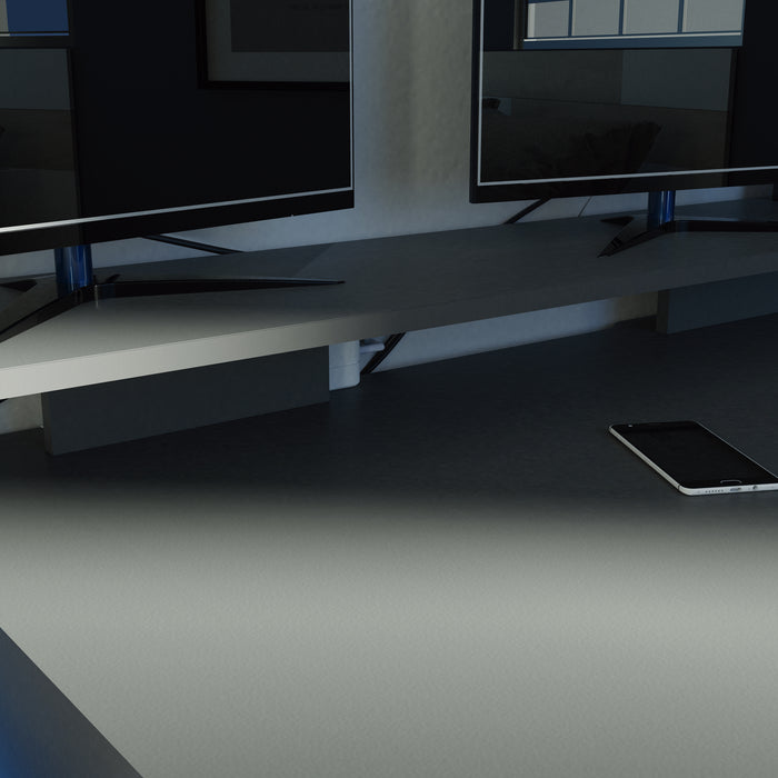 MUEBLES PITARCH Mesa Gamer Neru Gris/pata negra