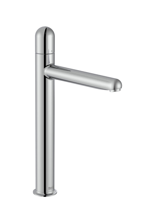ROCA A5A3X3FC00 NU Grifo Monomando Lavabo Caño Alto Cold Start Maneta Dome Cromo