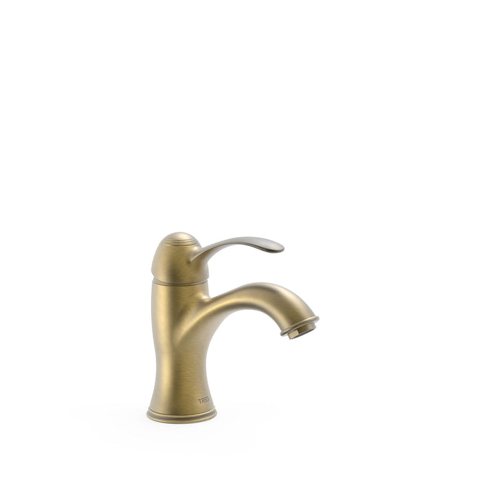 TRES 24210301LM TRES CLASIC Grifo Monomando para Lavabo Color Latón Viejo Mate