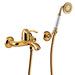TRES 24217001OR TRES CLASIC Grifo Monomando Mural para Bañera y Ducha Color Oro 24K