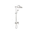 TRES 24217703AC TRES CLASIC Kit De Grifo Monomando Empotrado De 1 Vía para Ducha Color Acero