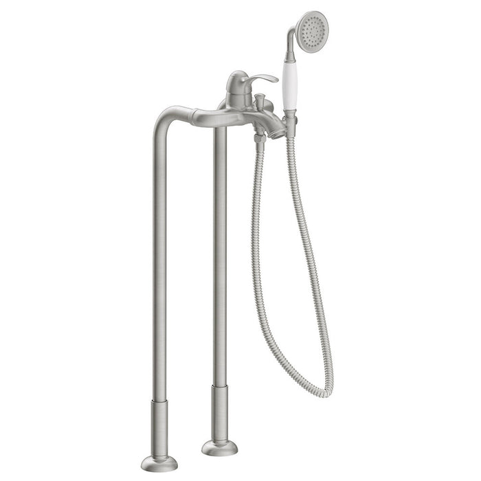 TRES 24219402AC TRES CLASIC Grifo Monomando A Suelo para Bañera y Ducha Color Acero
