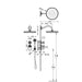 TRES 24235202LM TRES CLASIC Kit De Grifo Termostático Empotrado De 2 Vías Block System para Ducha Color Latón Viejo Mate
