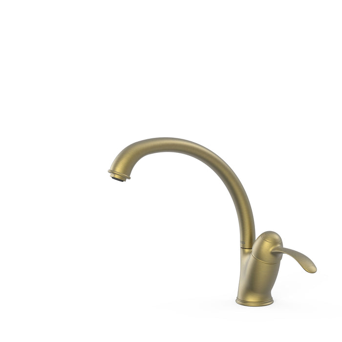 TRES 24244101LM COCINA Grifo Monomando Fregadero Color Latón Viejo Mate