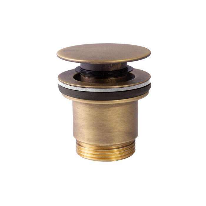 TRES 24284001LM Válvula De Desagüe Click-Clack Simple-Rapid Para Lavabo/Bidé Color Latón Viejo Mate