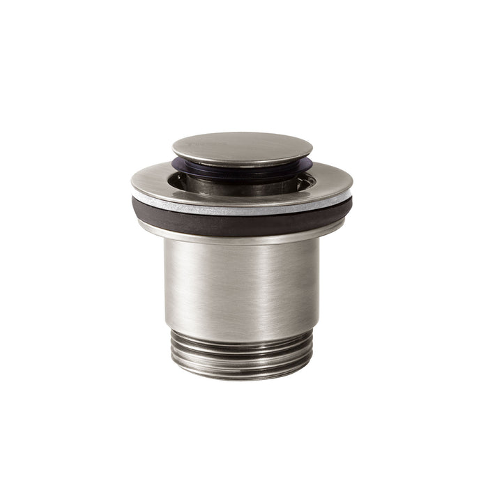 TRES 24284002AC COMPLEMENTOS DE GRIFERÍA Válvula De Desagüe Click-Clack Simple-Rapid para Lavabo Color Acero