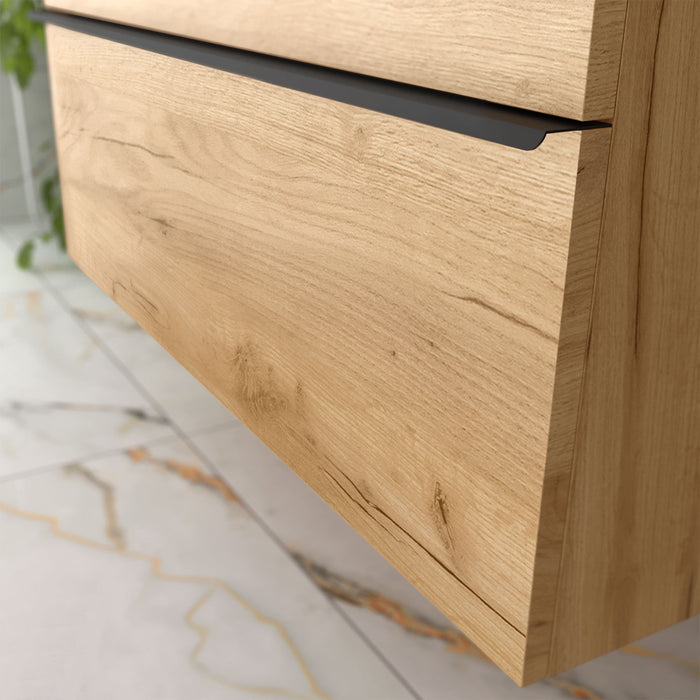SALGAR NABUA Mueble de Baño con Lavabo Encimera Roble