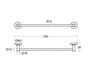 IDEAL STANDARD A9117AA IOM Toallero De Lavabo 45Cm Cromo 24/48 Horas Ideal Standard 