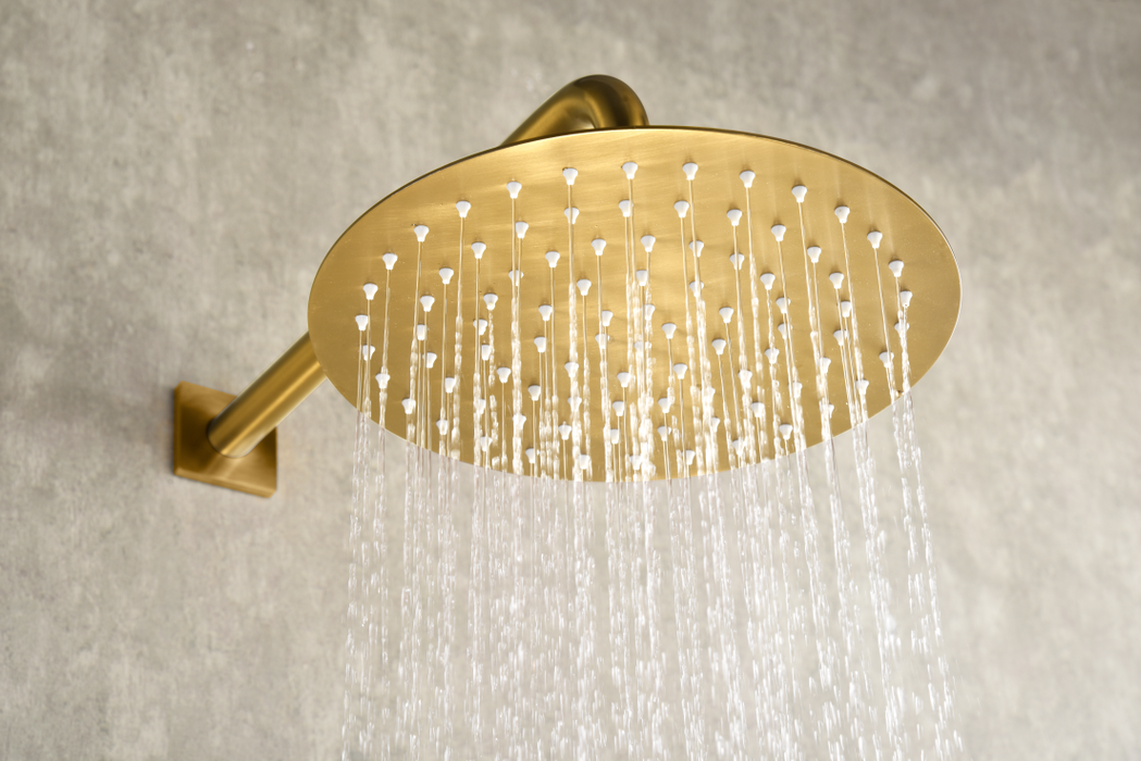 IMEX GTT054/OC TÍBET Conjunto Ducha Termostático Empotrado Oro Cepillado