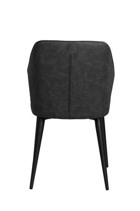FURNITURE STYLE FS7031PIZAPU TRIANA Pack 4 Sillas de Comedor Imitación Piel Color Gris Pizarra