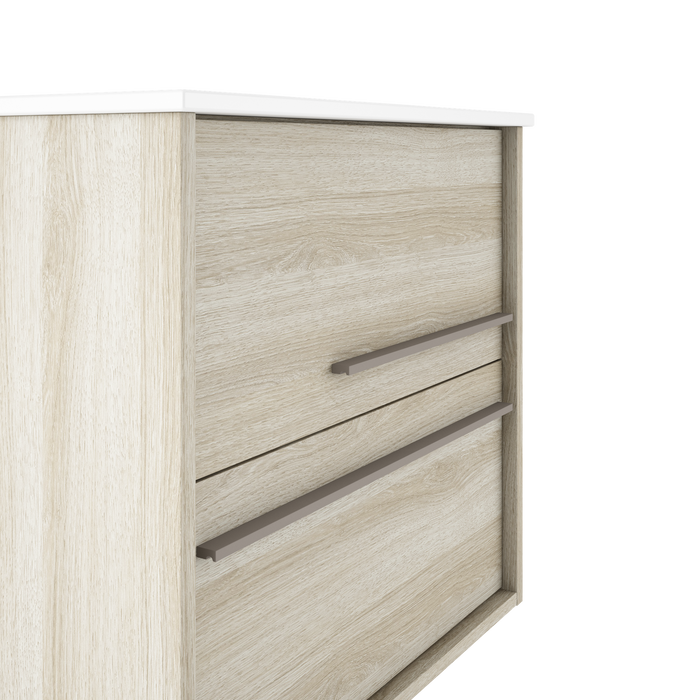 VISOBATH AQUA Mueble de Baño con Lavabo Color Aliso Tirador Quarzo