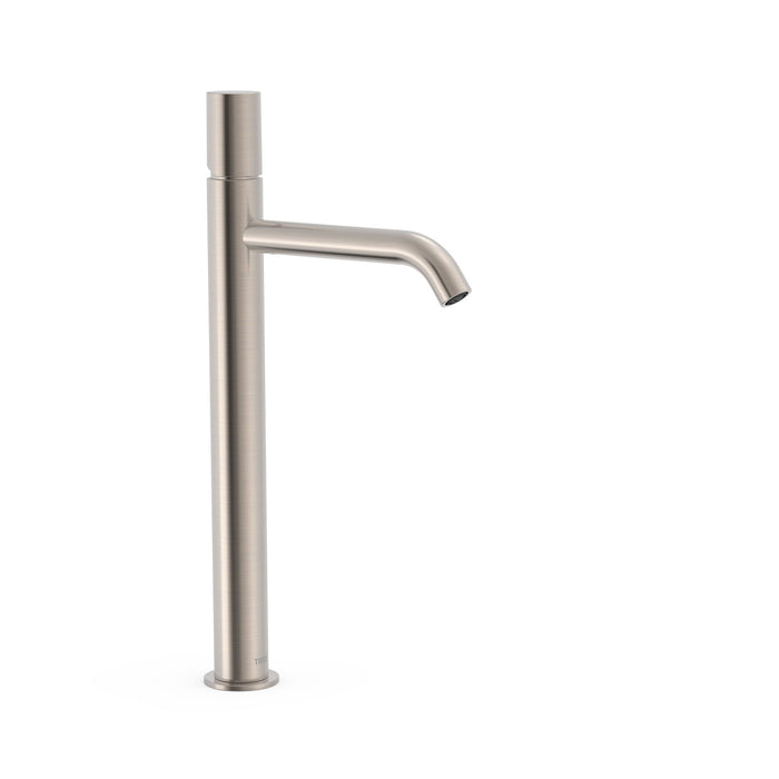 TRES 26130801AC STUDY Grifo Monomando XXL Caño Alto para Lavabo Color Acero