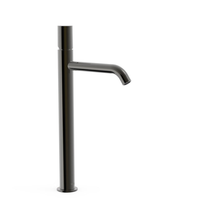 TRES 26130801KM STUDY Grifo Monomando XXL Caño Alto para Lavabo Color Negro Metalizado