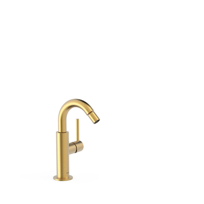 TRES 26222402OM STUDY Grifo Monomando con Maneta Lateral para Bidé Color Oro Mate 24K