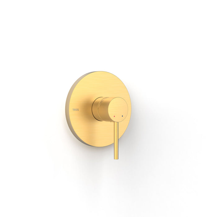 TRES 26227810OM RAPID-BOX Pieza Vista para Caja Empotrada de 1 Vía Color Oro Mate 24K