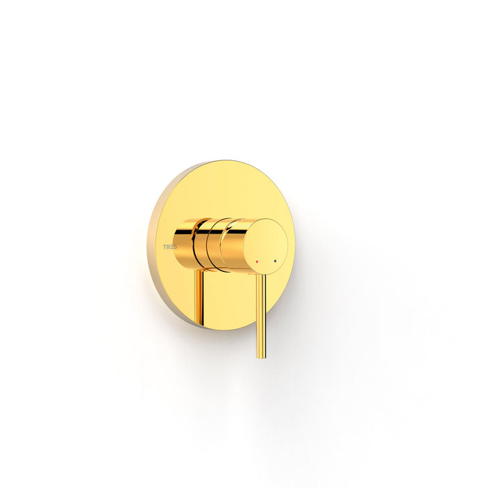 TRES 26227810OR RAPID-BOX Pieza Vista para Caja Empotrada de 1 Vía Color Oro 24K
