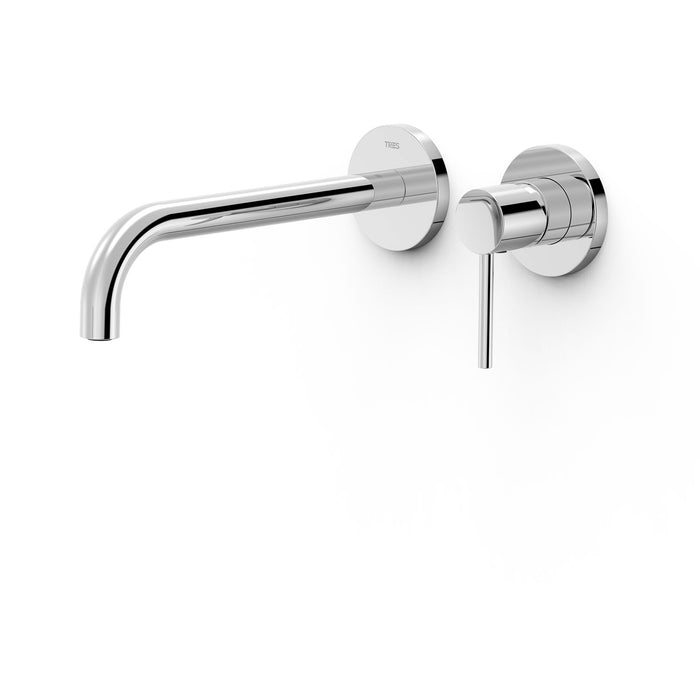 TRES 26230022 STUDY Pieza Vista para Cuerpo Empotrado De Lavabo Color Cromo