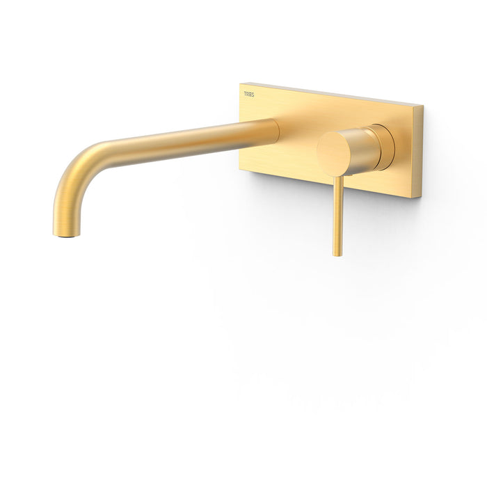 TRES 26230032OM STUDY Pieza Vista para Cuerpo Empotrado De Lavabo Color Oro Mate 24K