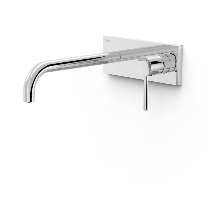 TRES 26230032 STUDY Pieza Vista para Cuerpo Empotrado De Lavabo Color Cromo