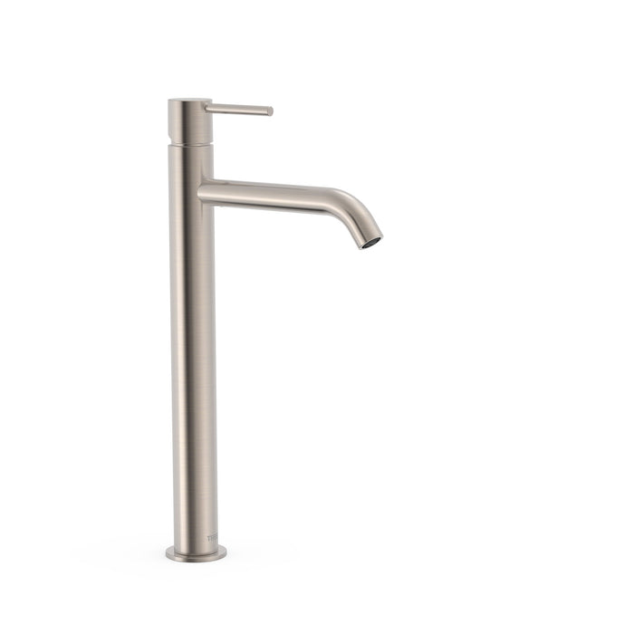 TRES 26230801AC STUDY Grifo Monomando XXL Caño Alto para Lavabo Color Acero