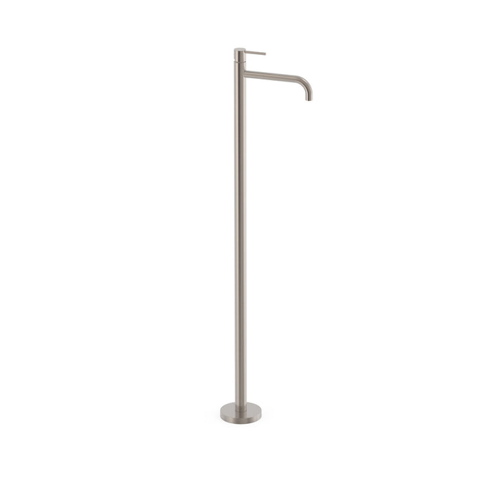 TRES 26285305AC STUDY Grifo Monomando con Toma a Suelo Lavabo Color Acero
