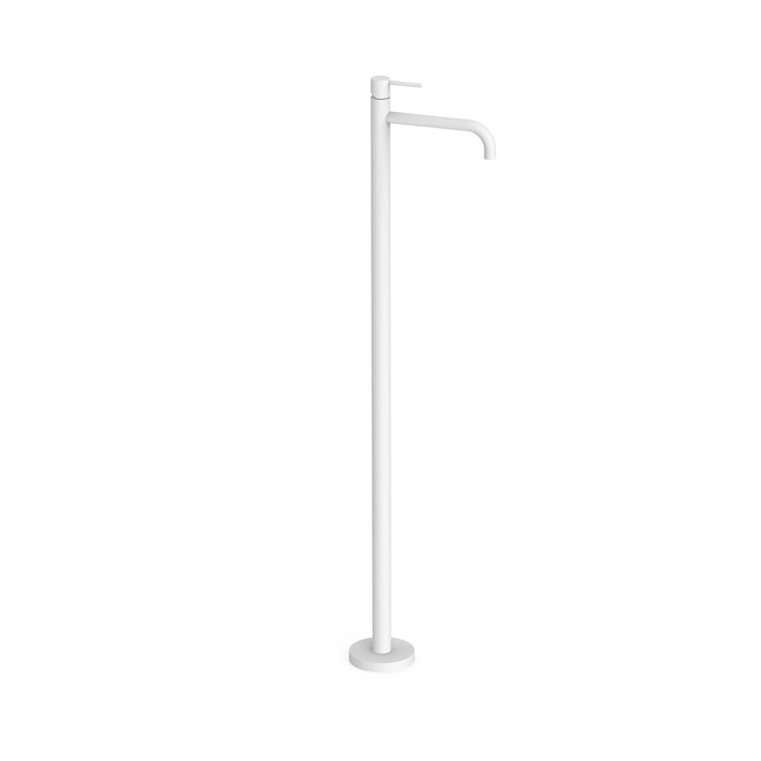 TRES 26285305BM STUDY Grifo Monomando con Toma a Suelo Lavabo Color Blanco Mate