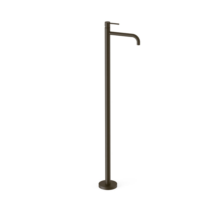 TRES 26285305KMB STUDY Grifo Monomando con Toma a Suelo Lavabo Color Negro Bronce
