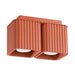 SOLLUX SL.3058 Lámpara De Techo Riff 2 Ocre Rojo Gu10