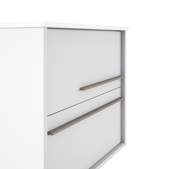 VISOBATH AQUA Mueble de Baño con Lavabo Color Blanco Ada Mate Tirador Quarzo