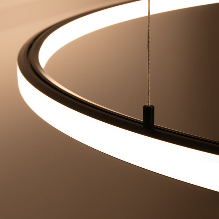 SOLLUX TH.276 RISA Lámpara de Araña LED Negro