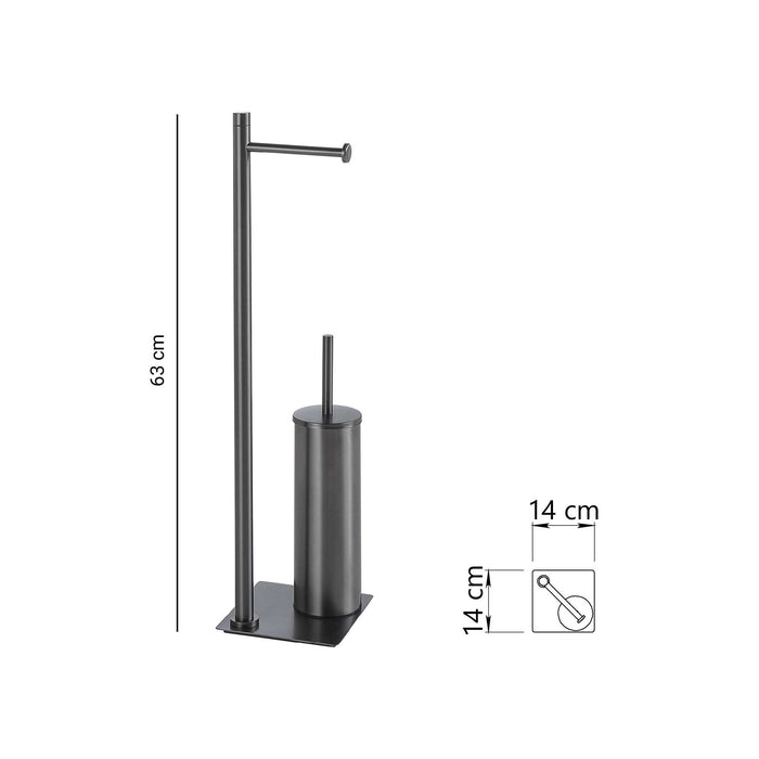 GEDY TR328100000 TRILLY Toallero y Columna de Pie Gun Metal