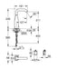 GROHE 36 445 GN0 ESSENCE-E Mezclador De Lavabo Electrónico Tamaño M Oro Cepillado Batería