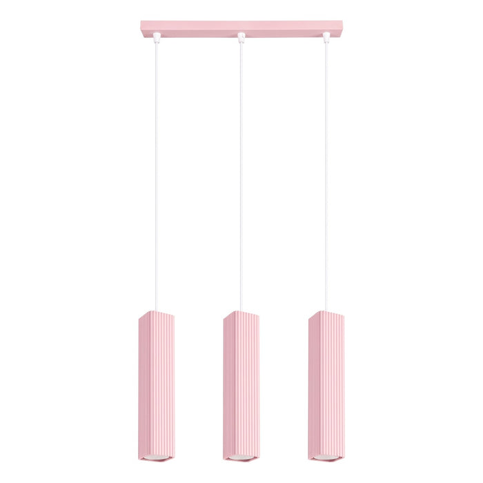 SOLLUX SL.3282 Lámpara Colgante Rayo 3L Rosa