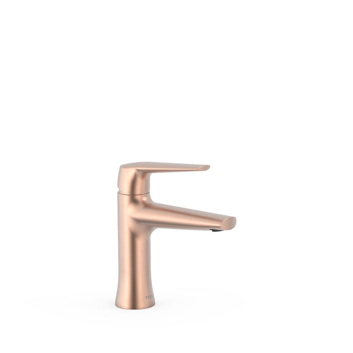TRES 28110301OPM FUJI Grifo Monomando Lavabo Color Oro Rosa Mate 24K