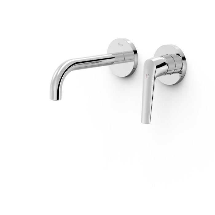 TRES 28130021 FUJI Pieza Vista para Cuerpo Empotrado De Lavabo Color Cromo
