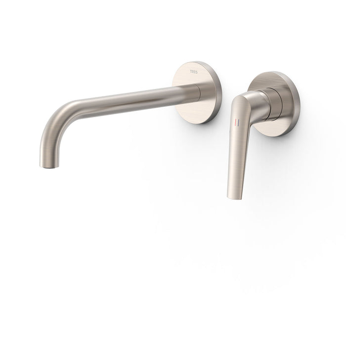 TRES 28130022AC FUJI Pieza Vista para Cuerpo Empotrado De Lavabo Color Acero