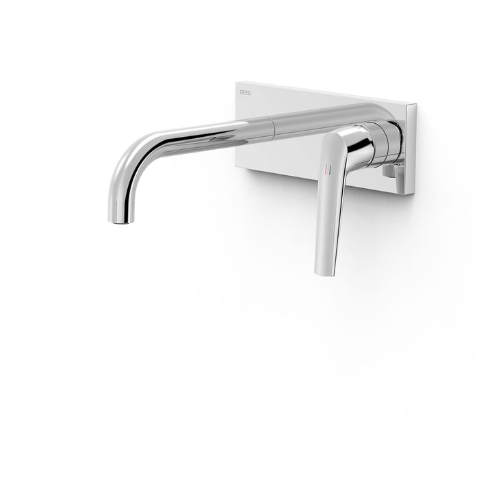 TRES 28130023 FUJI Pieza Vista para Cuerpo Empotrado De Lavabo Color Cromo