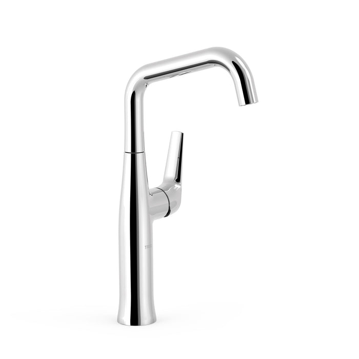 TRES 28164701 FUJI Grifo Monomando Alto con Maneta Lateral Lavabo Color Cromo