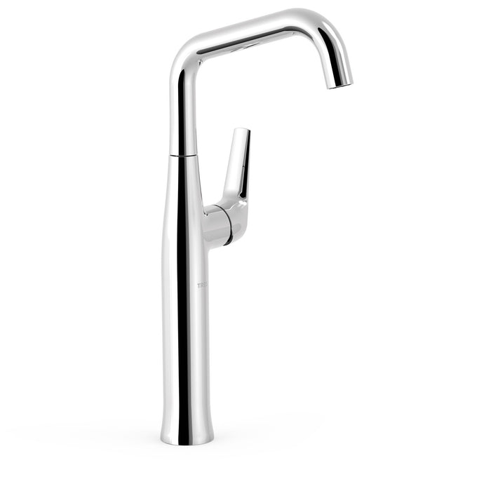 TRES 28184701 FUJI Grifo Monomando Caño XXL con Maneta Lateral Lavabo Color Cromo