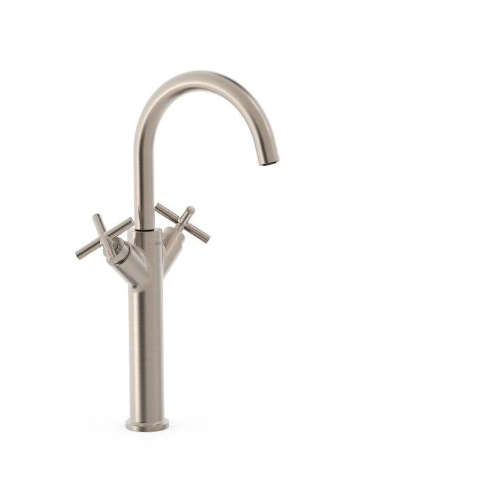 TRES 28380301AC MONT BLANC Grifo Bimando XXL Lavabo Color Acero