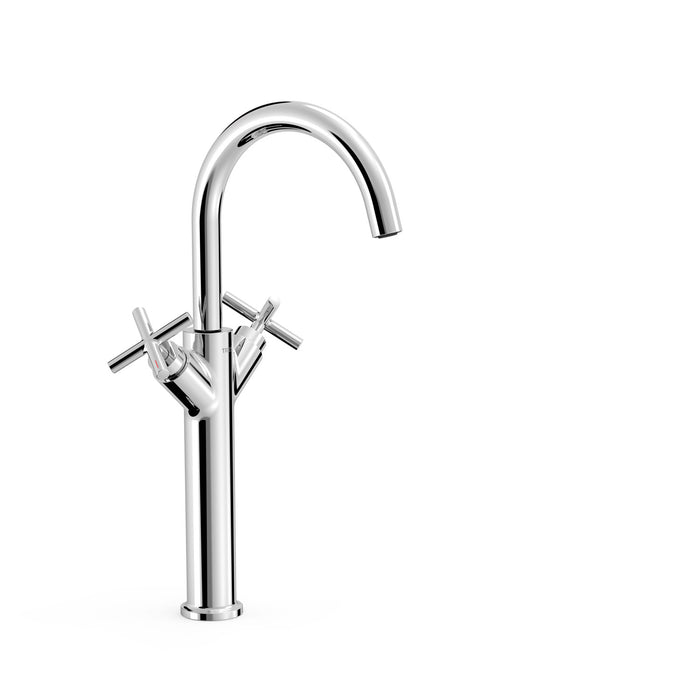 TRES 28380301 MONT BLANC Grifo Bimando XXL Lavabo Color Cromo