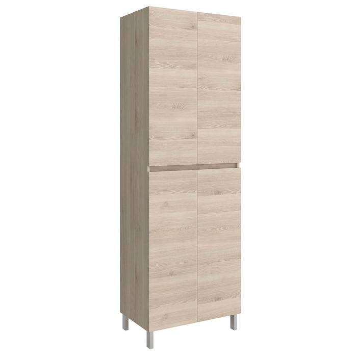 SALGAR 112586 INFINITY Armario Pie 4 Puertas Fondo 37 cm Natural