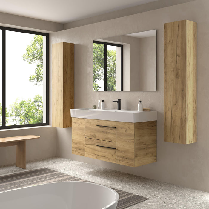 SALGAR 116110 YARA PLUS Mueble de Baño 1 poza Porcelana 120cm Roble