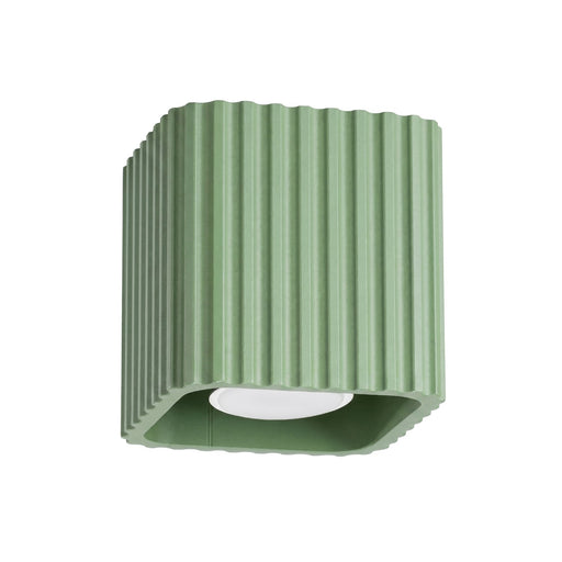 SOLLUX SL.3113 Lámpara De Techo Riff 1 Verde Salvia Gu10