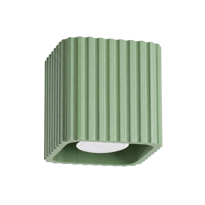 SOLLUX SL.3113 Lámpara De Techo Riff 1 Verde Salvia Gu10